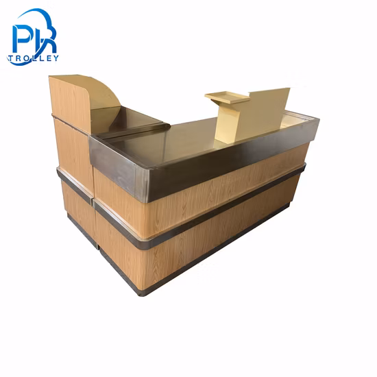 店舗用スーパーマーケットのレジデザインを備えた高品質のチェックアウトカウンター