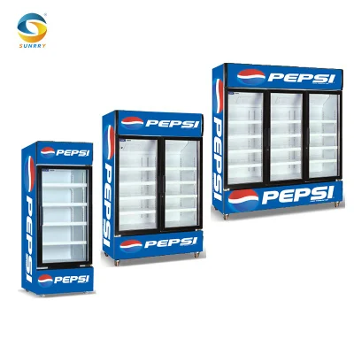 ペプシ飲料冷蔵庫、スーパーマーケット冷凍庫、業務用飲料縦型冷凍装置