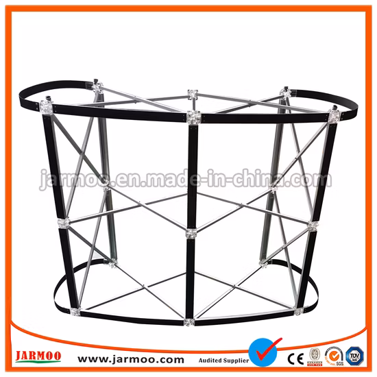 張った生地のプロモーション用ポップアップディスプレイを備えたレジ