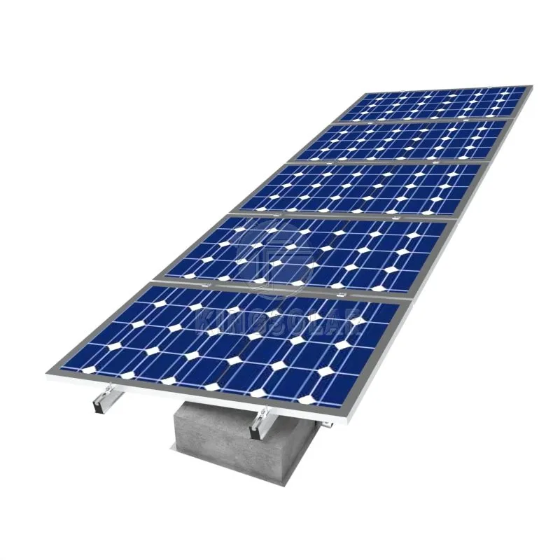 陸屋根のスチール製ソーラーパネル用の二重傾斜取り付けフレーム